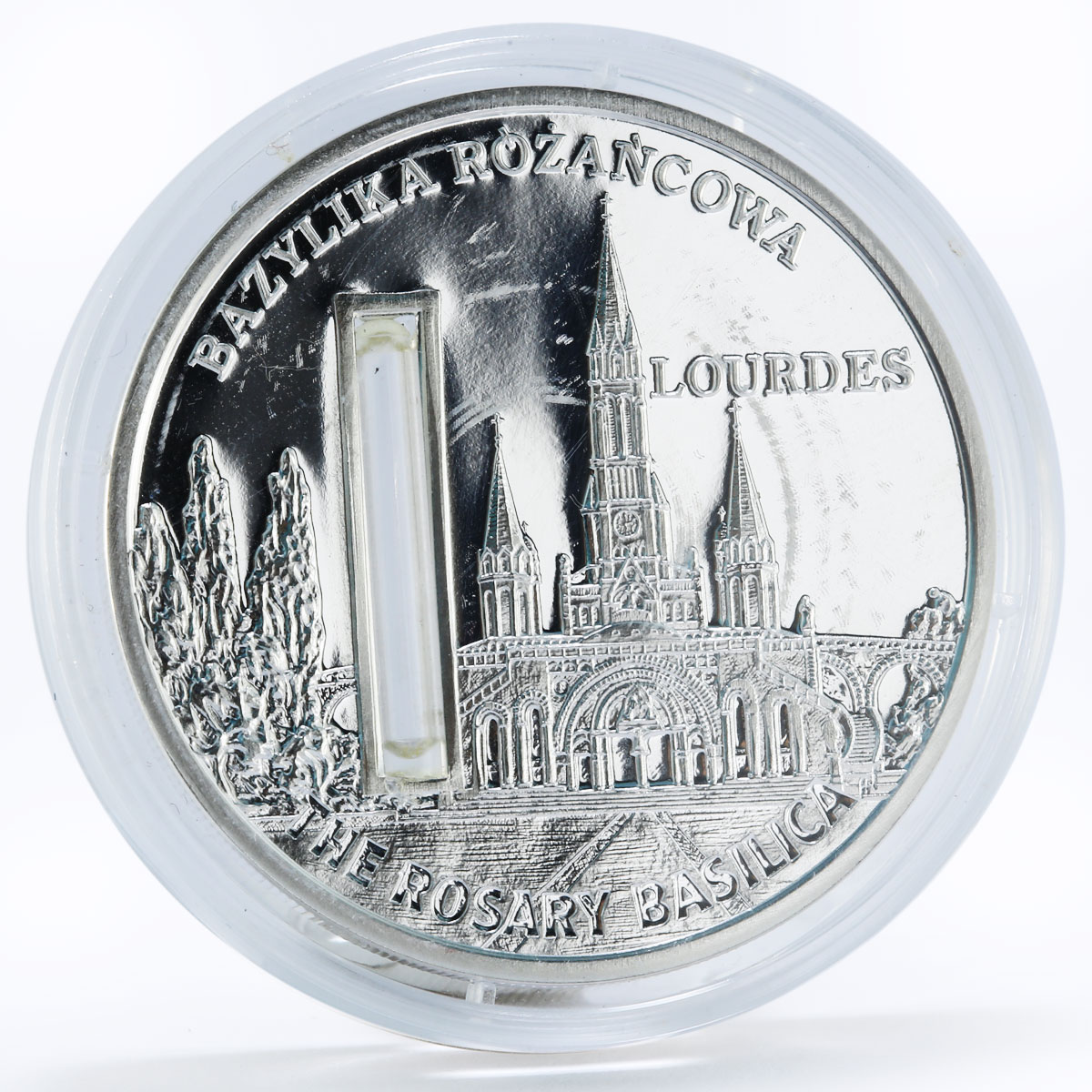 Sierra Leone 10 dollars Holy Churches The Rosary Basilica silver coin 2010