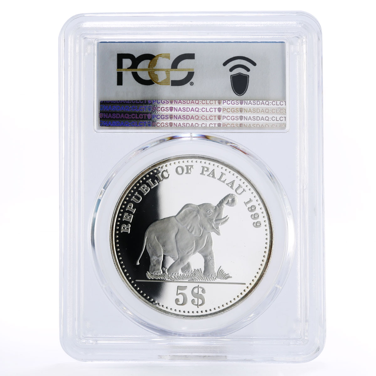 Palau 5 dollars German East Africa PR69 PCGS silver coin 1999