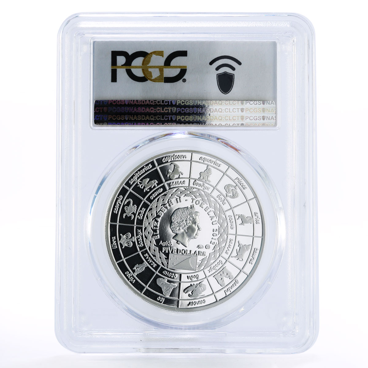 Tokelau 5 dollars Zodiac Signs series Sagittarius PR69 PCGS silver coin 2012