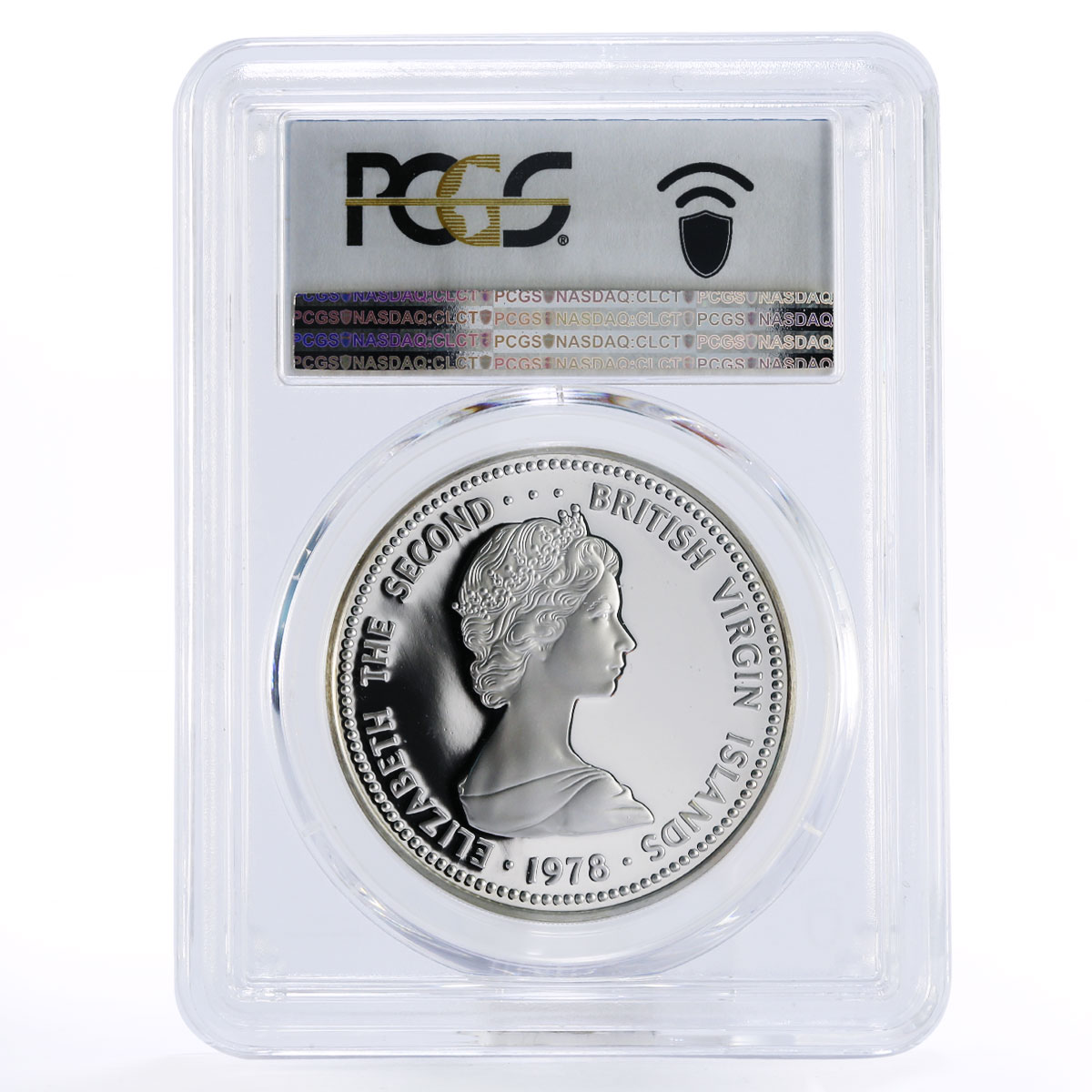 British Virgin Islands 25 dollars Coronation Jubilee PR70 PCGS silver coin 1978