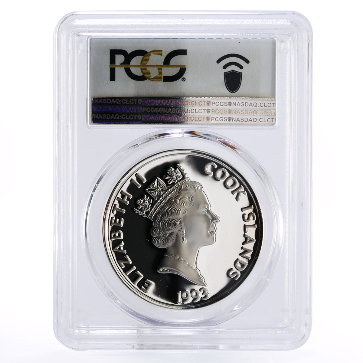 Cook Islands 50 dollars Pinzon Brothers Travellers PR68 PCGS silver coin 1993