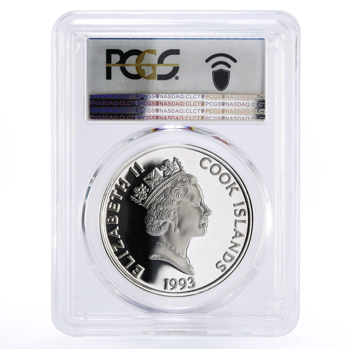 Cook Islands 50 dollars Jose de San Martin PR67 PCGS silver coin 1993