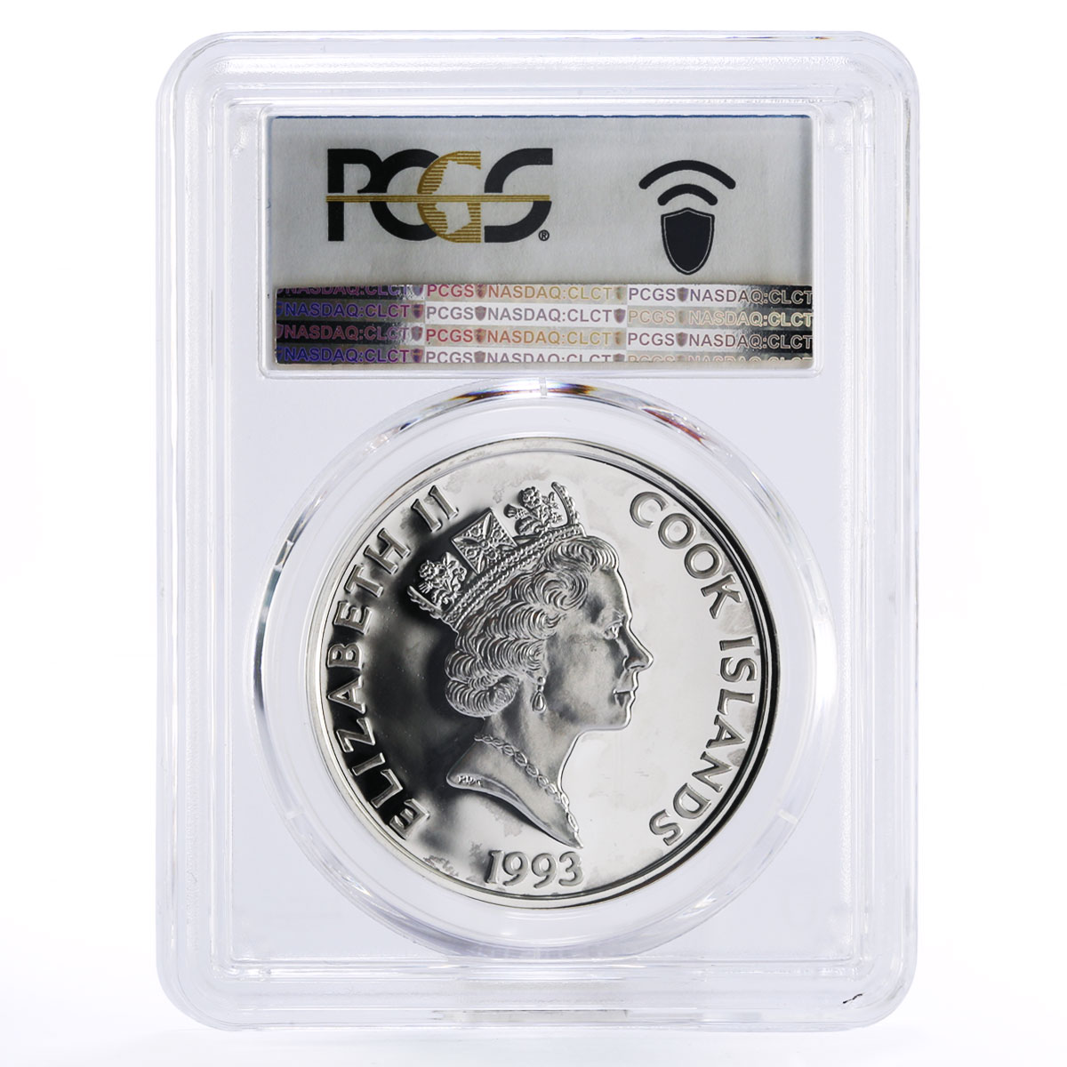 Cook Islands 50 dollars Francisco de Orellana Ship PR67 PCGS silver coin 1993