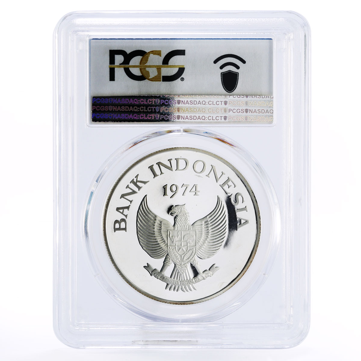 Indonesia 2000 rupiah Javan Tiger PR67 PCGS proof silver coin 1974