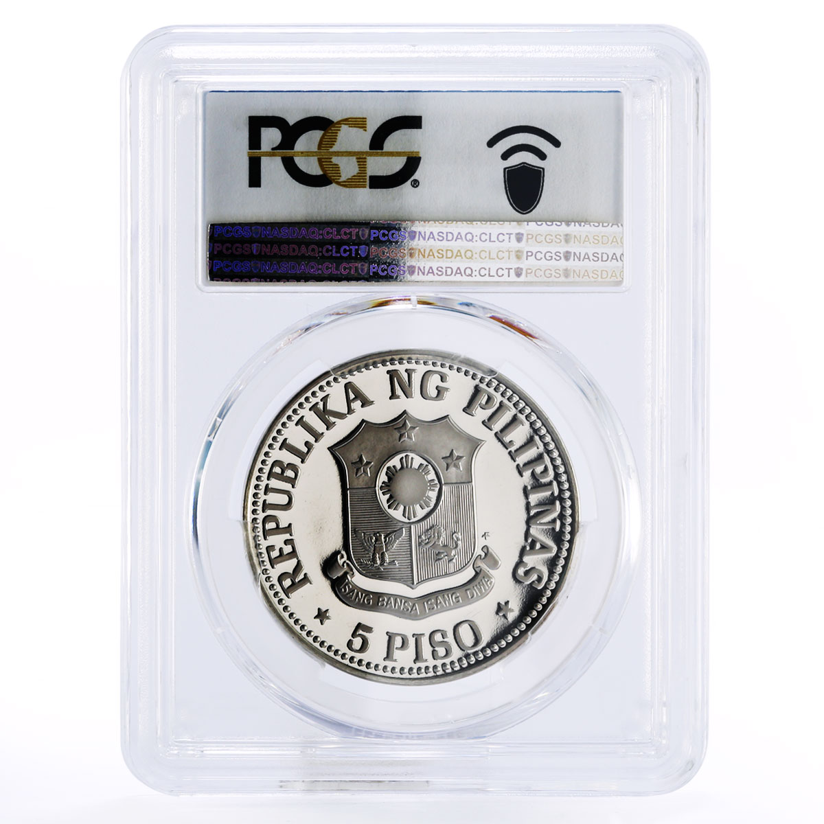 Philippines 5 piso Ferdinand E. Marcos PR70 PCGS nickel coin 1980