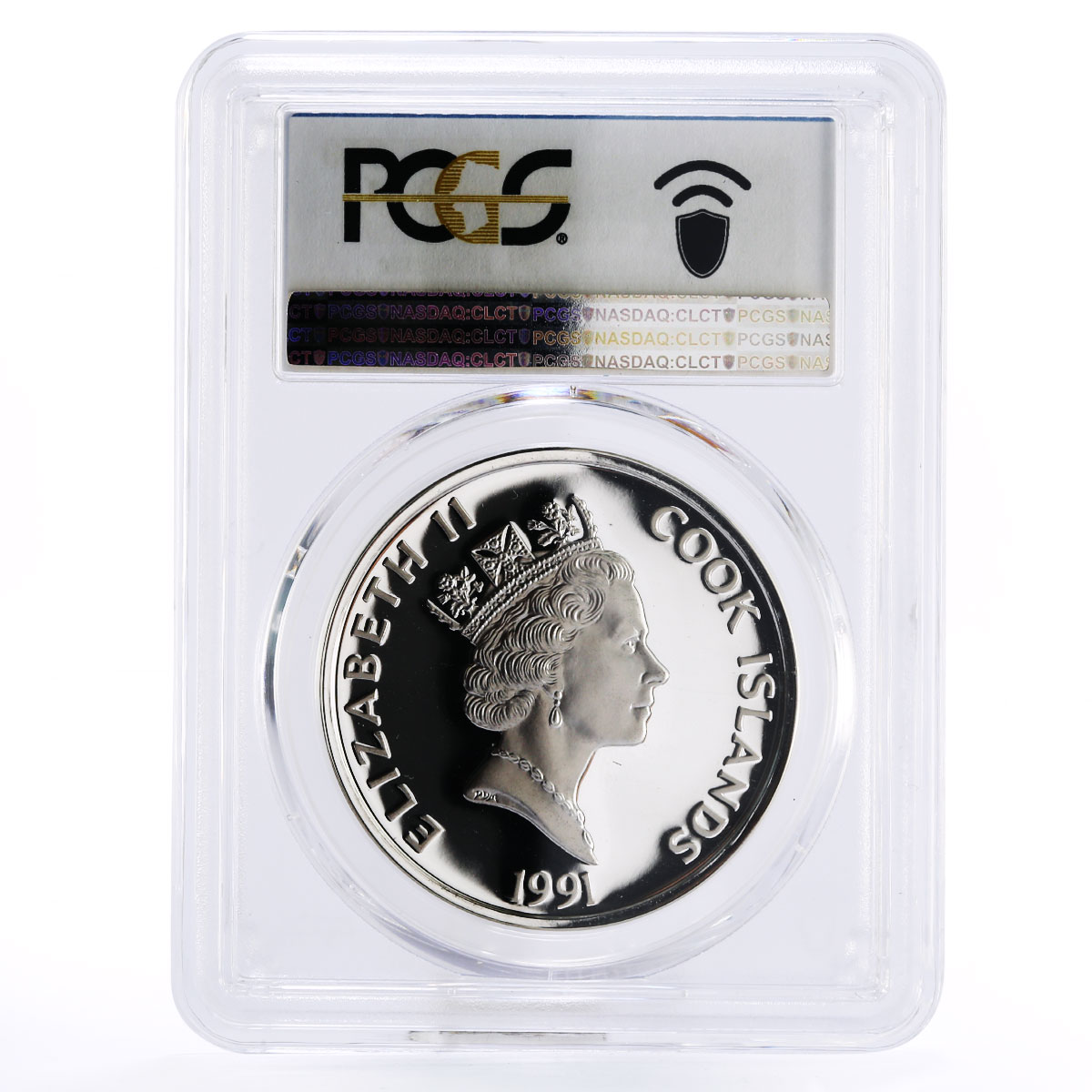 Cook Islands 50 dollars Marquise de Lafayette PR68 PCGS silver coin 1991