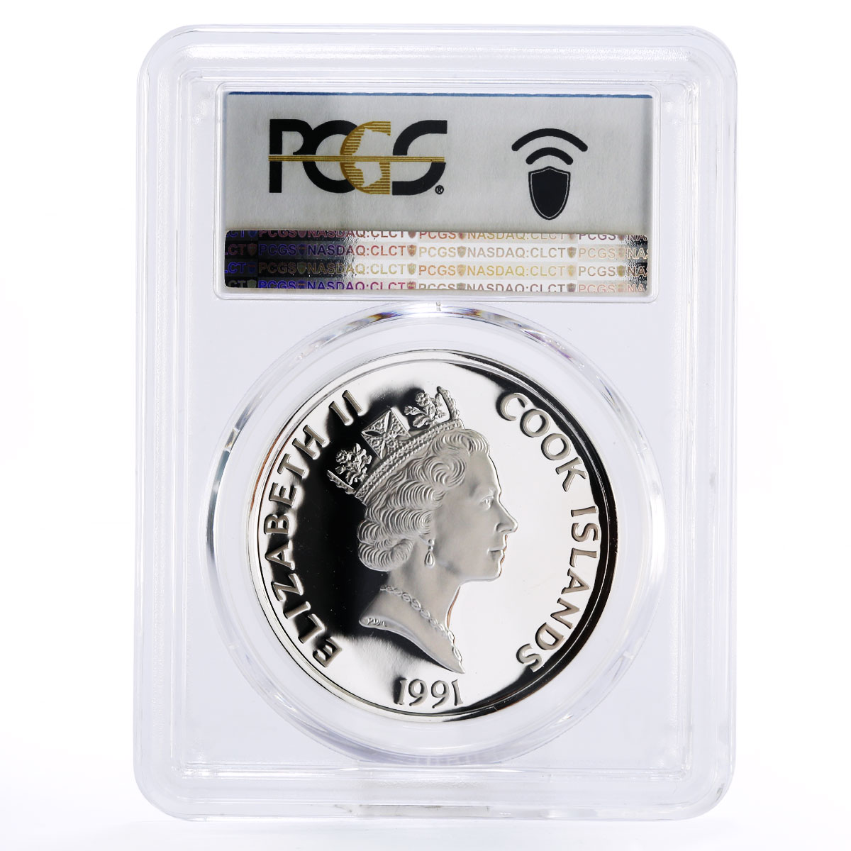 Cook Islands 50 dollars Emperor Maximillian on Horse PR69 PCGS silver coin 1991