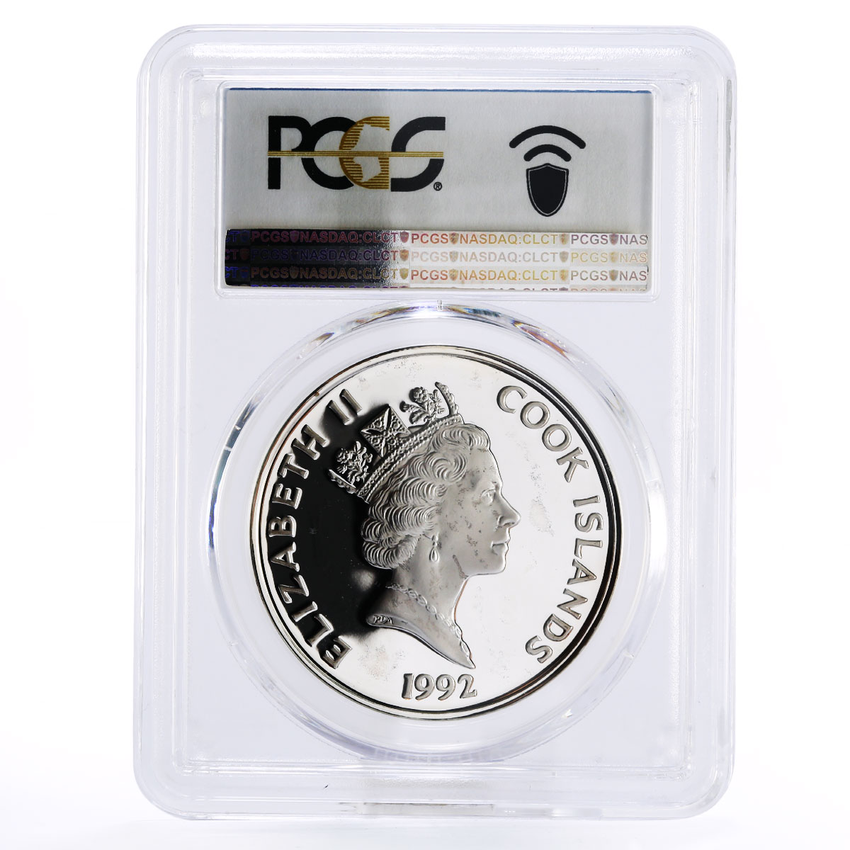 Cook Islands 50 dollars Pedro de Mendoza Monument PR67 PCGS silver coin 1992