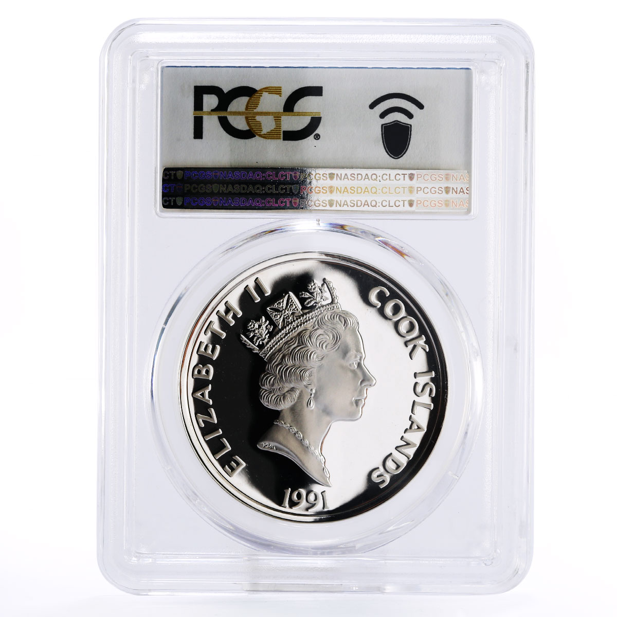 Cook Islands 50 dollars Maya Priest Maya Culture PR67 PCGS silver coin 1991
