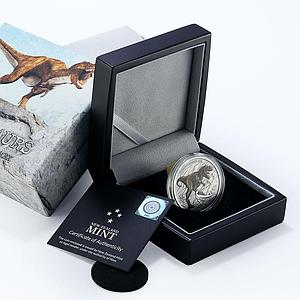 Niue 2 dollars Dinosaurs Tyrannosaurus Rex colored silver coin 2020