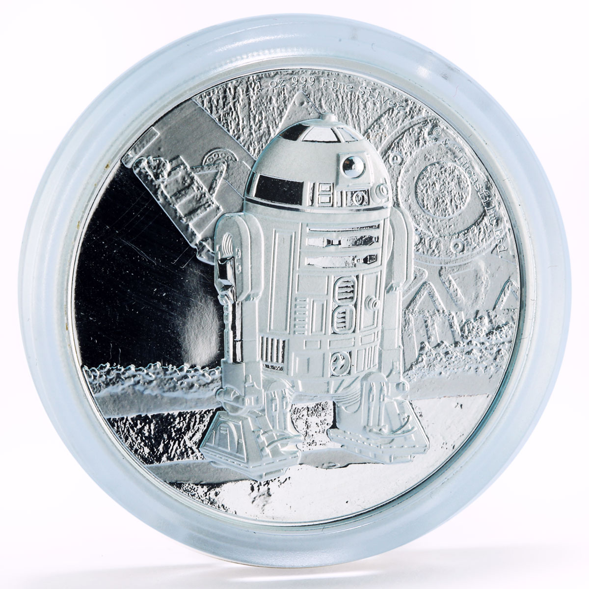 Niue 2 dollars Star Wars series R2 D2 Iconic Robot silver coin 2016