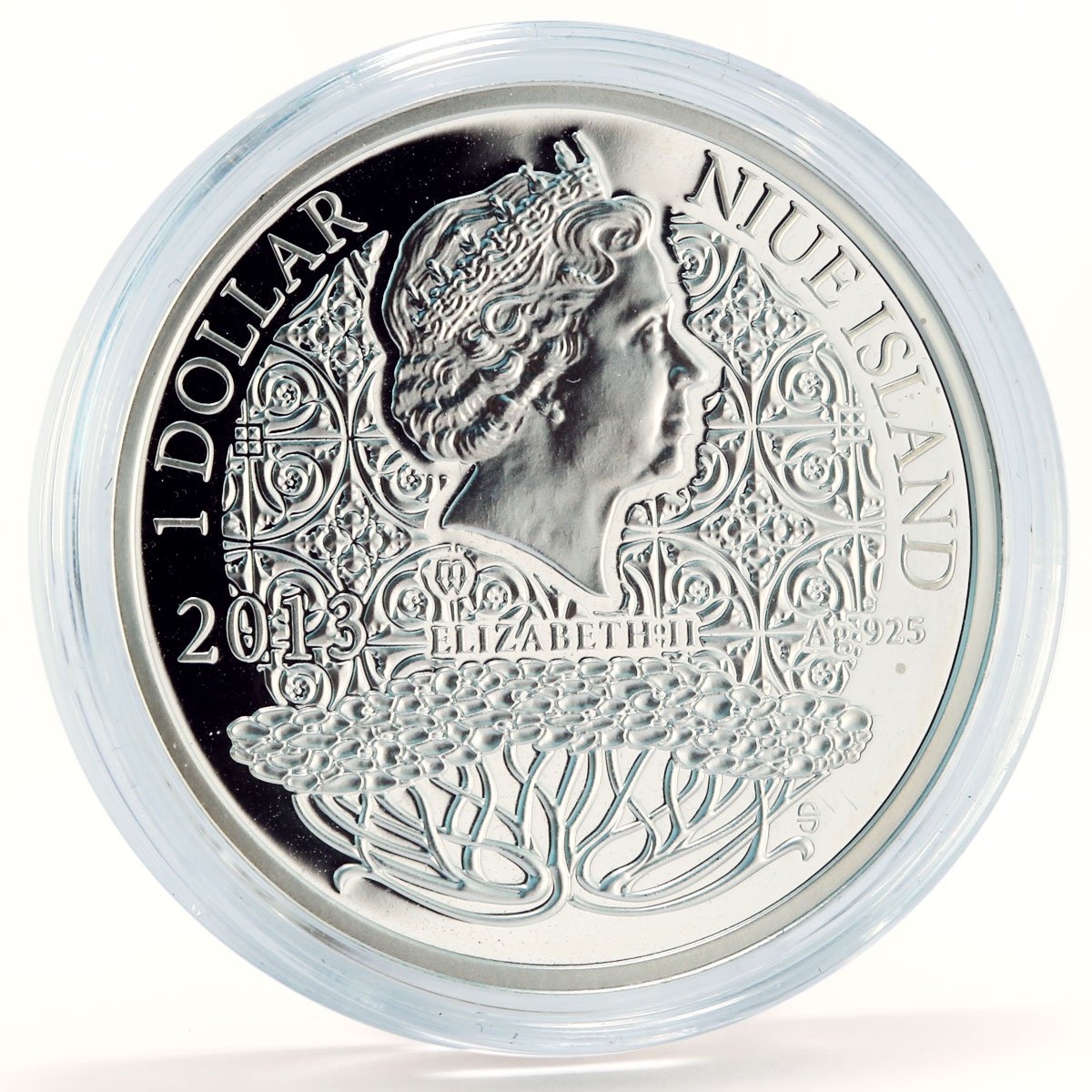 Niue 1 dollar Magic Calendar of Happines September proof silver coin 2013