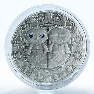 Belarus 20 rubles Zodiac Signs series Gemini silver coin 2009