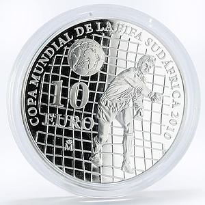 Spain 10 euro Football World Cup in South Africa proof silver coin 2009