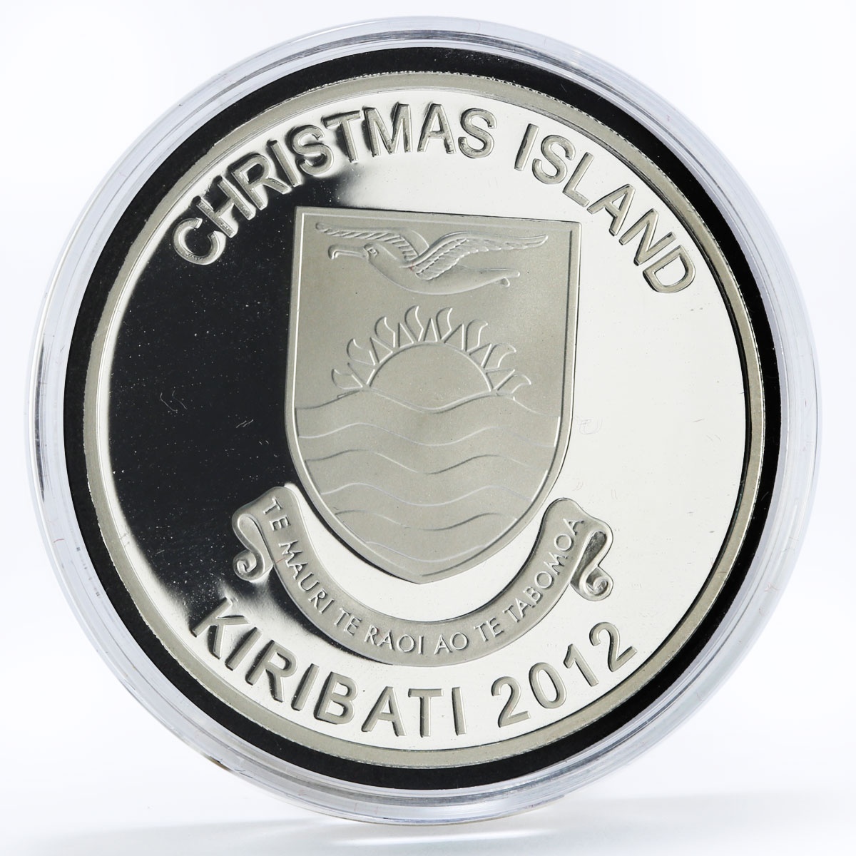 Kiribati 5 dollars Animals series Rednosed Deer gilded silver coin 2012