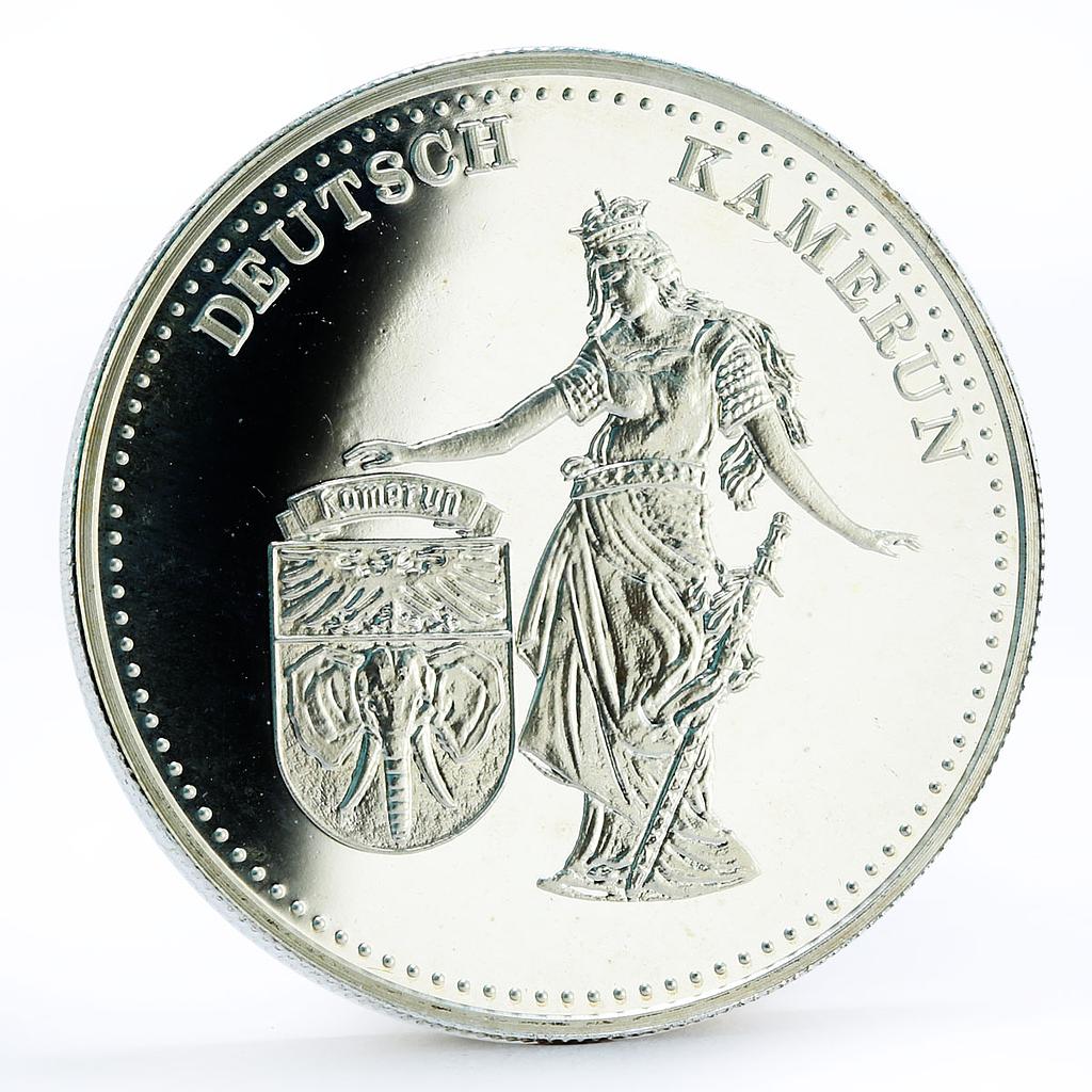 Palau 5 dollars International Coins series German Cameroon silver coin 1999