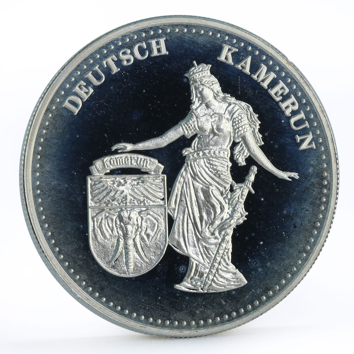 Palau 5 dollars International Coins series German Cameroon silver coin 1999