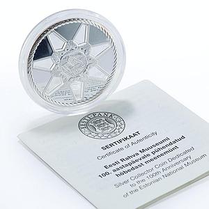 Estonia 10 krooni 100th Anniversary of National Museum silver coin 2009