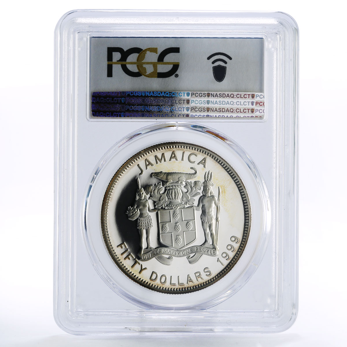 Jamaica 50 dollars Into the Millennium PR67 PCGS silver coin 1999