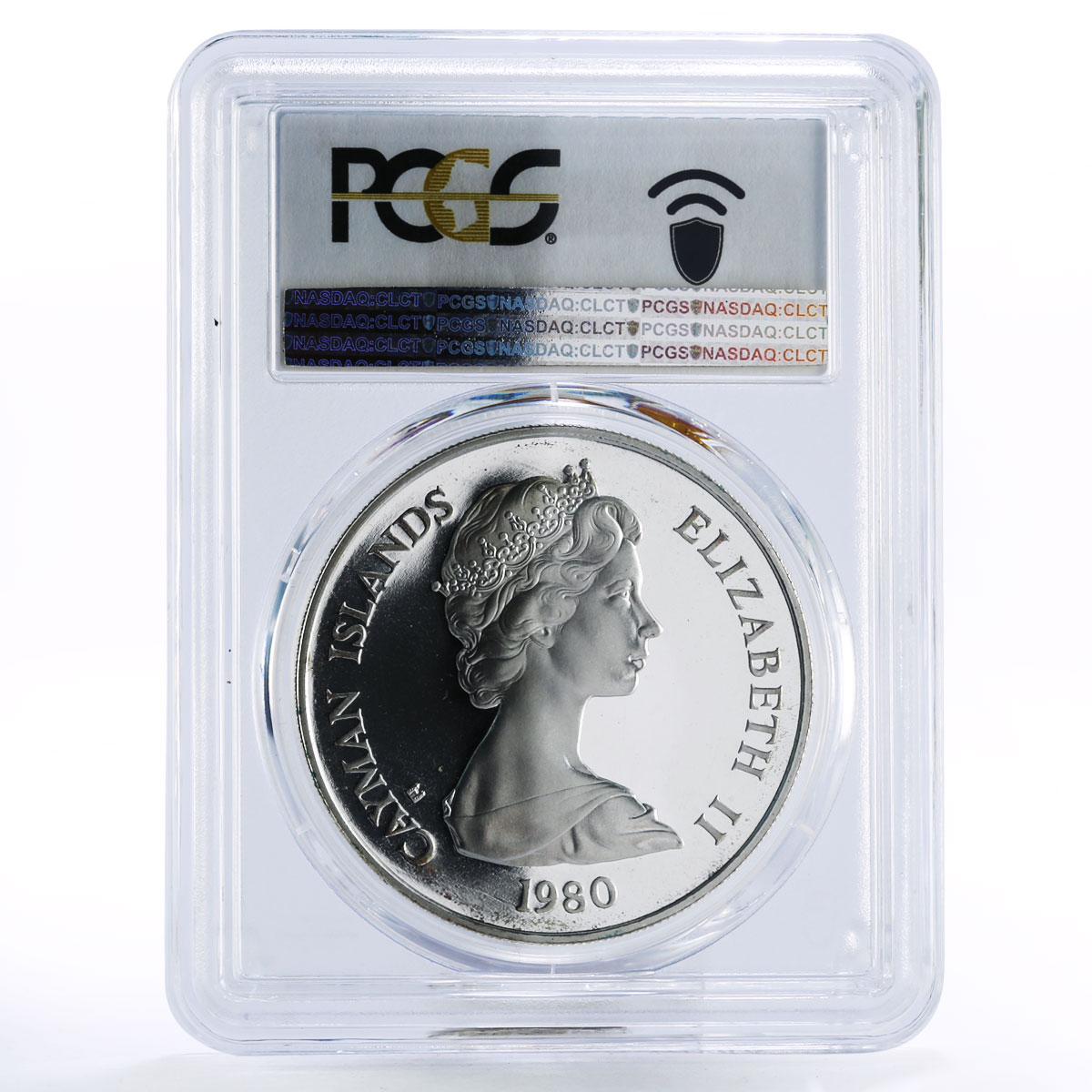 Cayman Islands 25 dollars Saxon Kings Harold Edward PR66 PCGS silver coin 1980