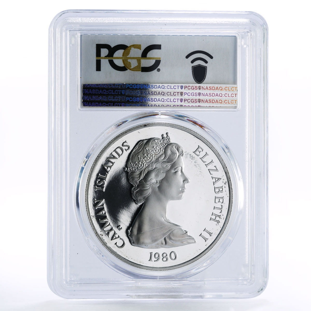 Cayman Islands 25 dollars House of Plantagenet II PR67 PCGS silver coin 1980