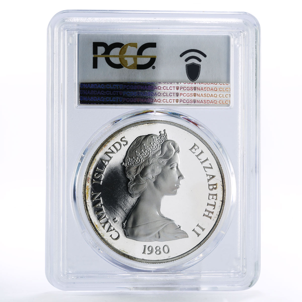 Cayman Islands 25 dollars House of Lancaster PR67 PCGS silver coin 1980