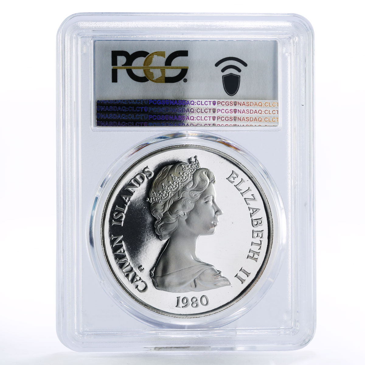 Cayman Islands 25 dollars House of York PR68 PCGS silver coin 1980