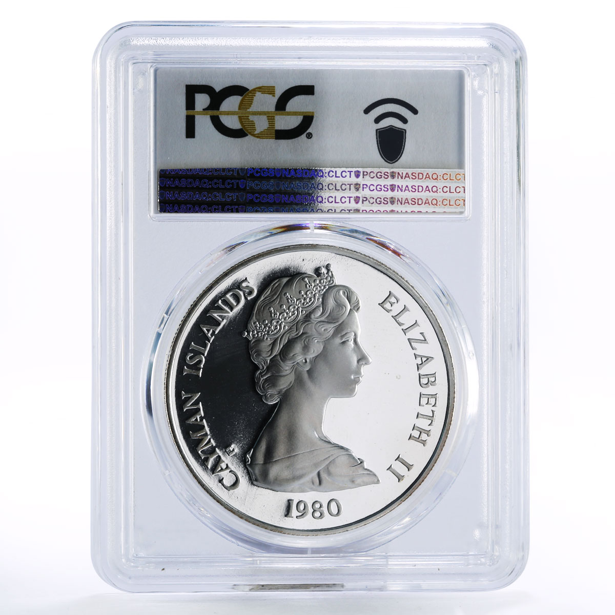 Cayman Islands 25 dollars House of Tudor PR68 PCGS silver coin 1980