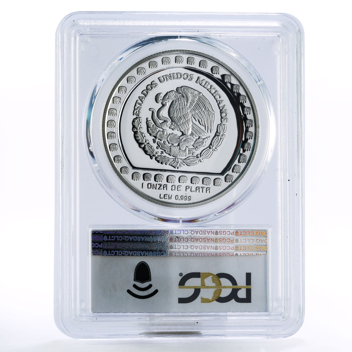Mexico 5 pesos Baasero Efigie God of Rain PR69 PCGS silver coin 1993