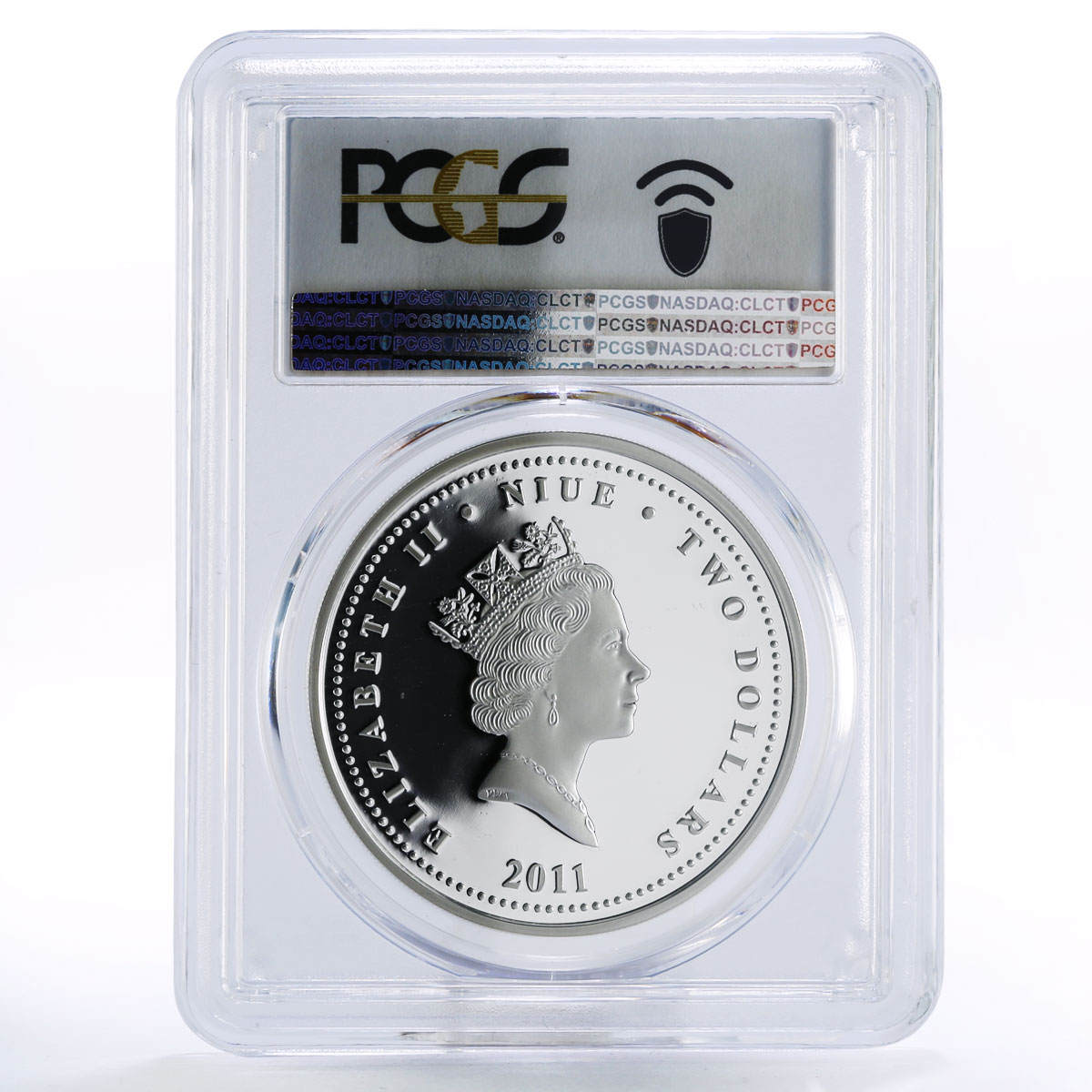 Niue 2 dollars Caribbean Pirates Calico Jack PR69 PCGS colored silver coin 2011