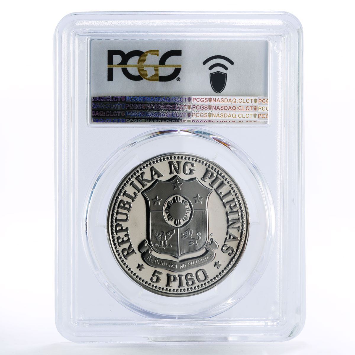Philippines 5 piso Ferdinand E. Marcos PR70 PCGS nickel coin 1976