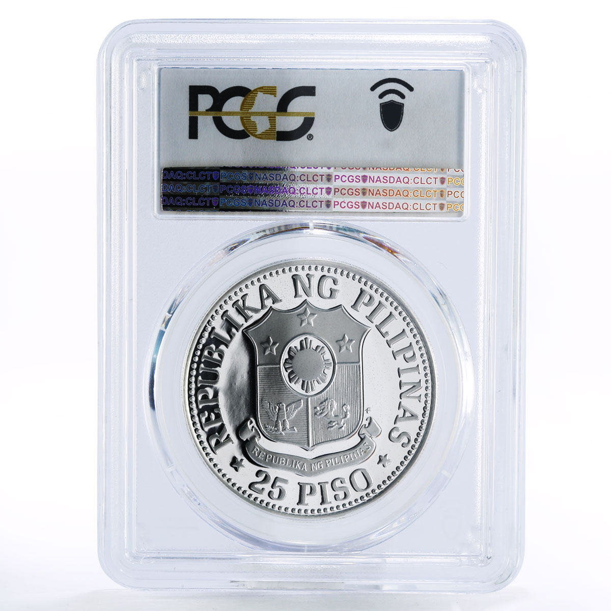 Philippines 25 piso Woman Holding Grain PR70 PCGS proof silver coin 1976