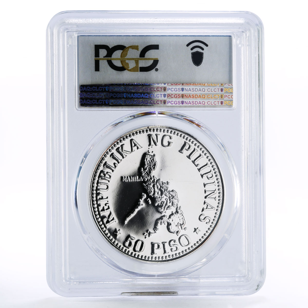Philippines 50 piso International Meetings PL69 PCGS proof silver coin 1976