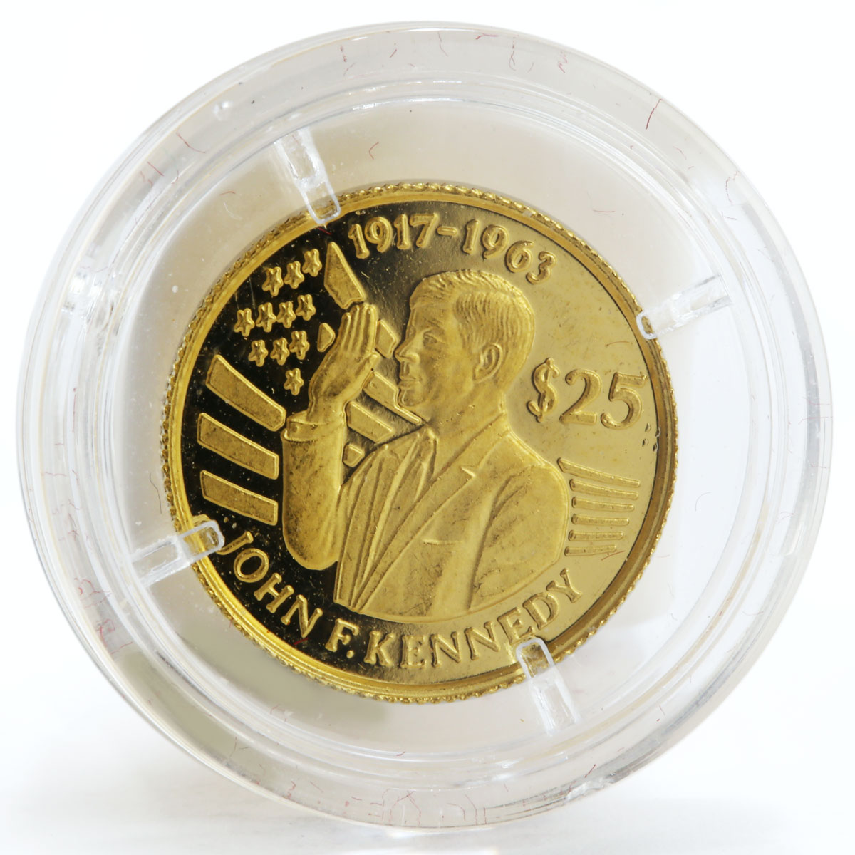Niue 25 dollars Death of John F. Kennedy 1917-1963 President gold coin 1994