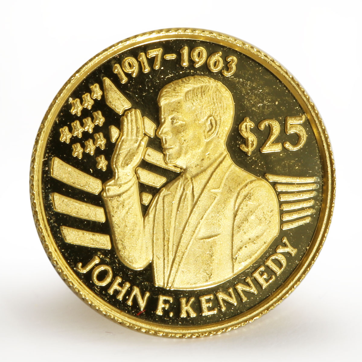 Niue 25 dollars Death of John F. Kennedy 1917-1963 President gold coin 1994
