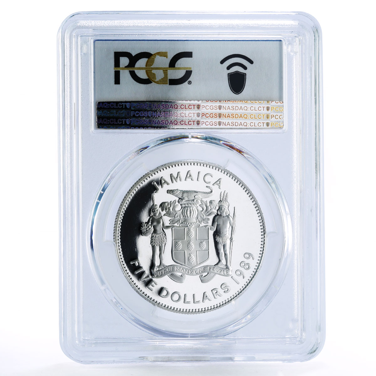 Jamaica 5 dollars N.W. Manley - Independence PR70 PCGS proof silver coin 1989