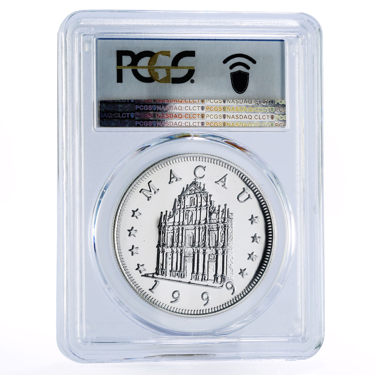 Macau 100 patacas Year of the Rabbit MS67 PCGS proof silver coin 1999