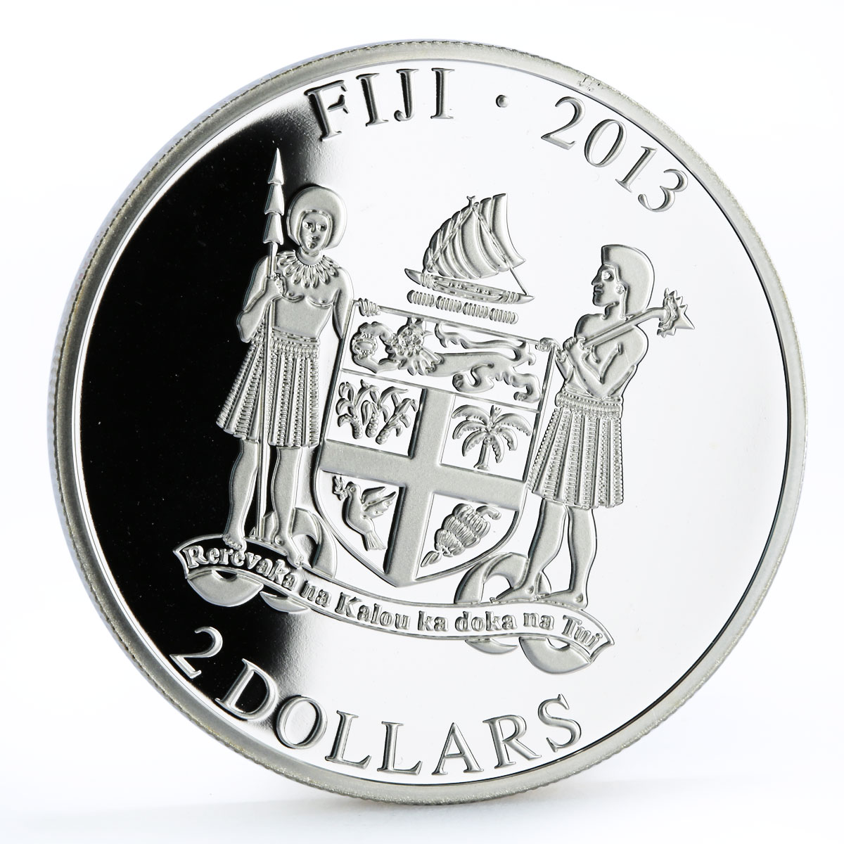 Fiji 2 dollars My Best Friend English Cocker Spaniel Dog silver coin 2013