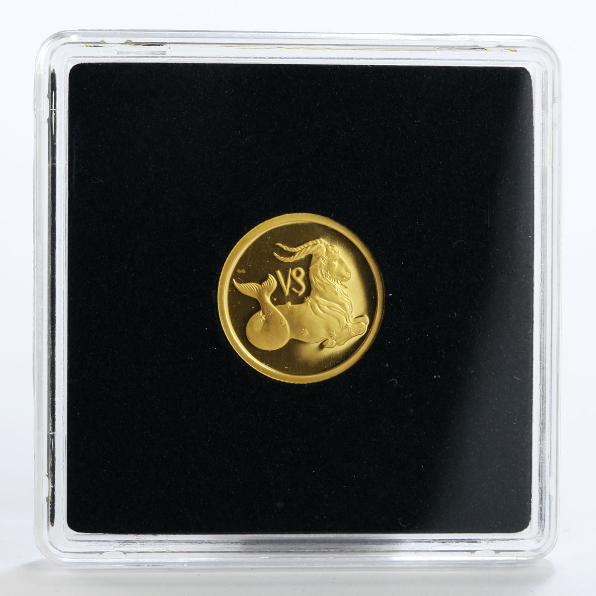 Russia 25 rubles Zodiac Capricorn gold coin 2002