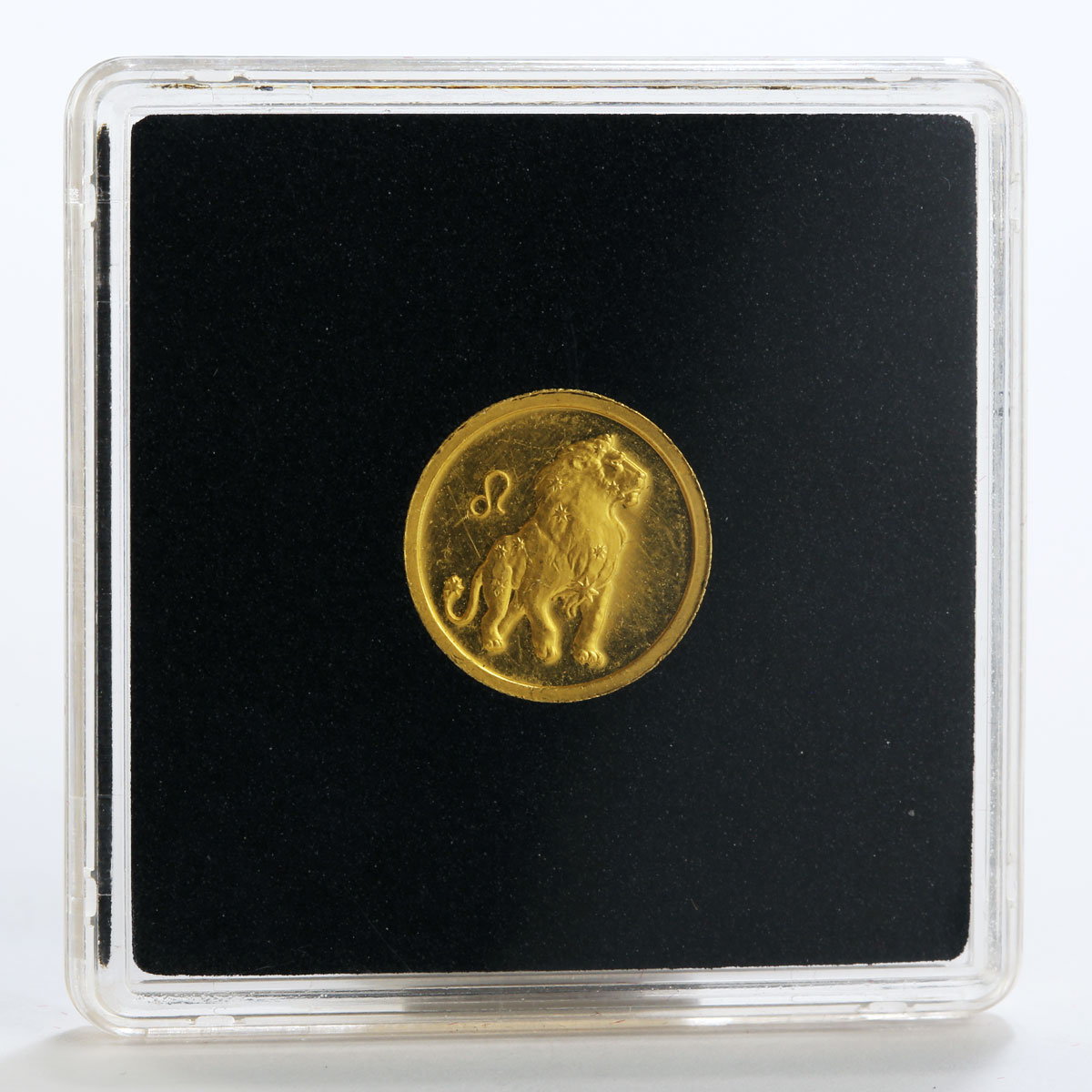Russia 25 rubles Zodiac Leo Lion gold coin 2002
