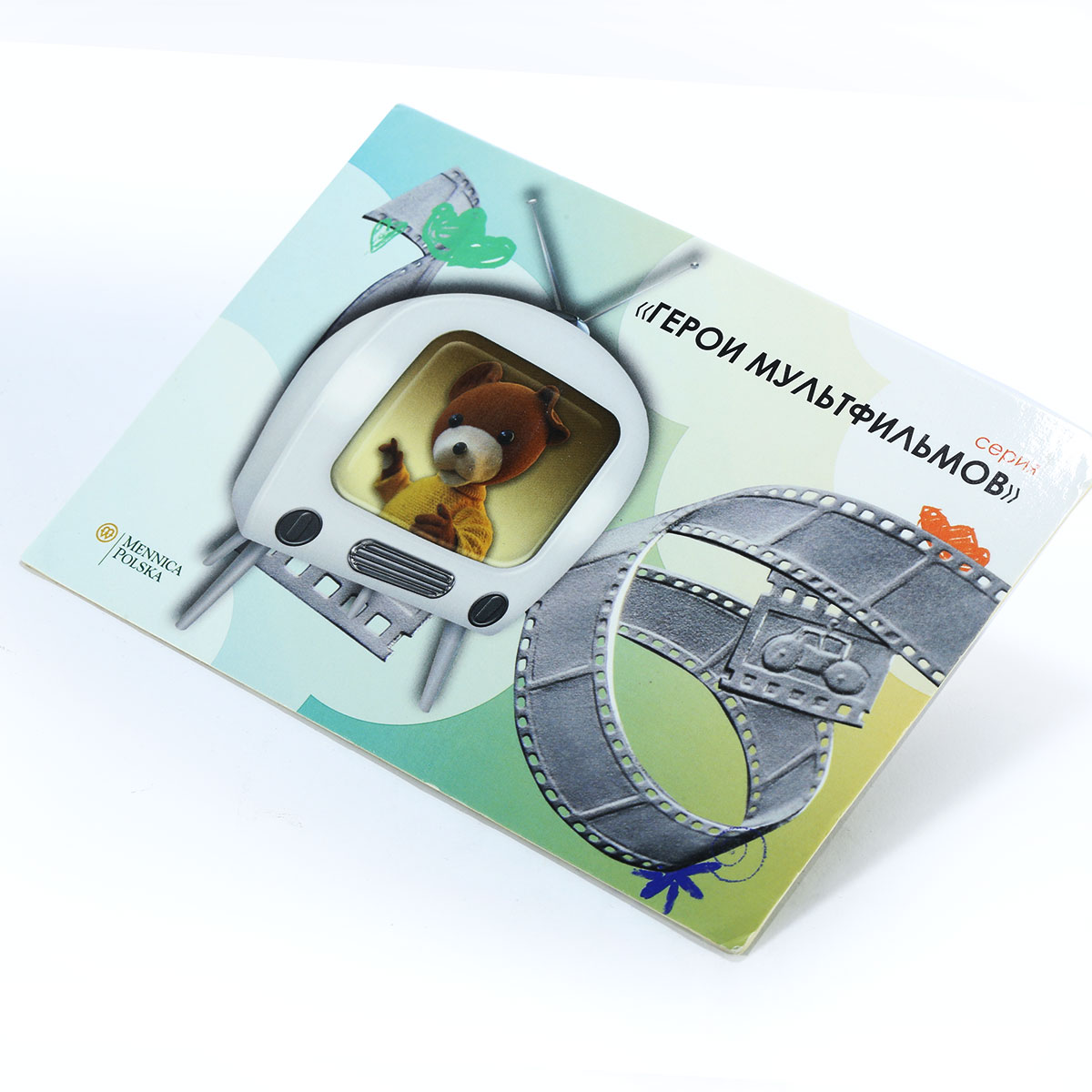 Niue 1 dollar Cartoon Characters Mis Uszatek colored proof silver coin 2010