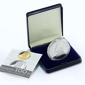 Sweden 200 kronor 100th Anniversary of the Nobel Prize proof silver coin 2001