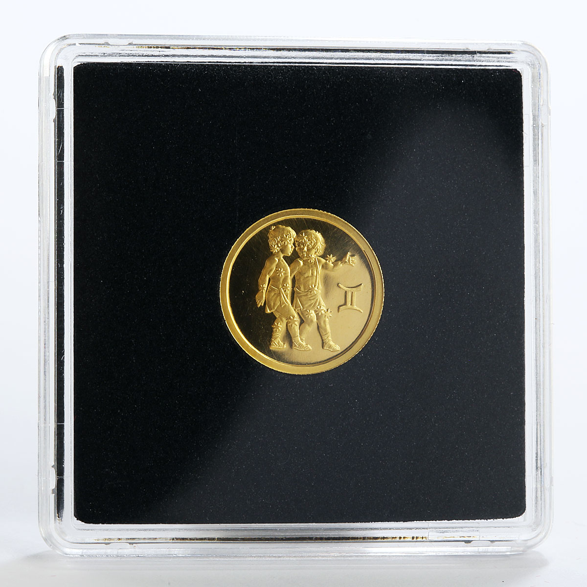 Russia 25 rubles Zodiac Gemini Twins gold coin 2003