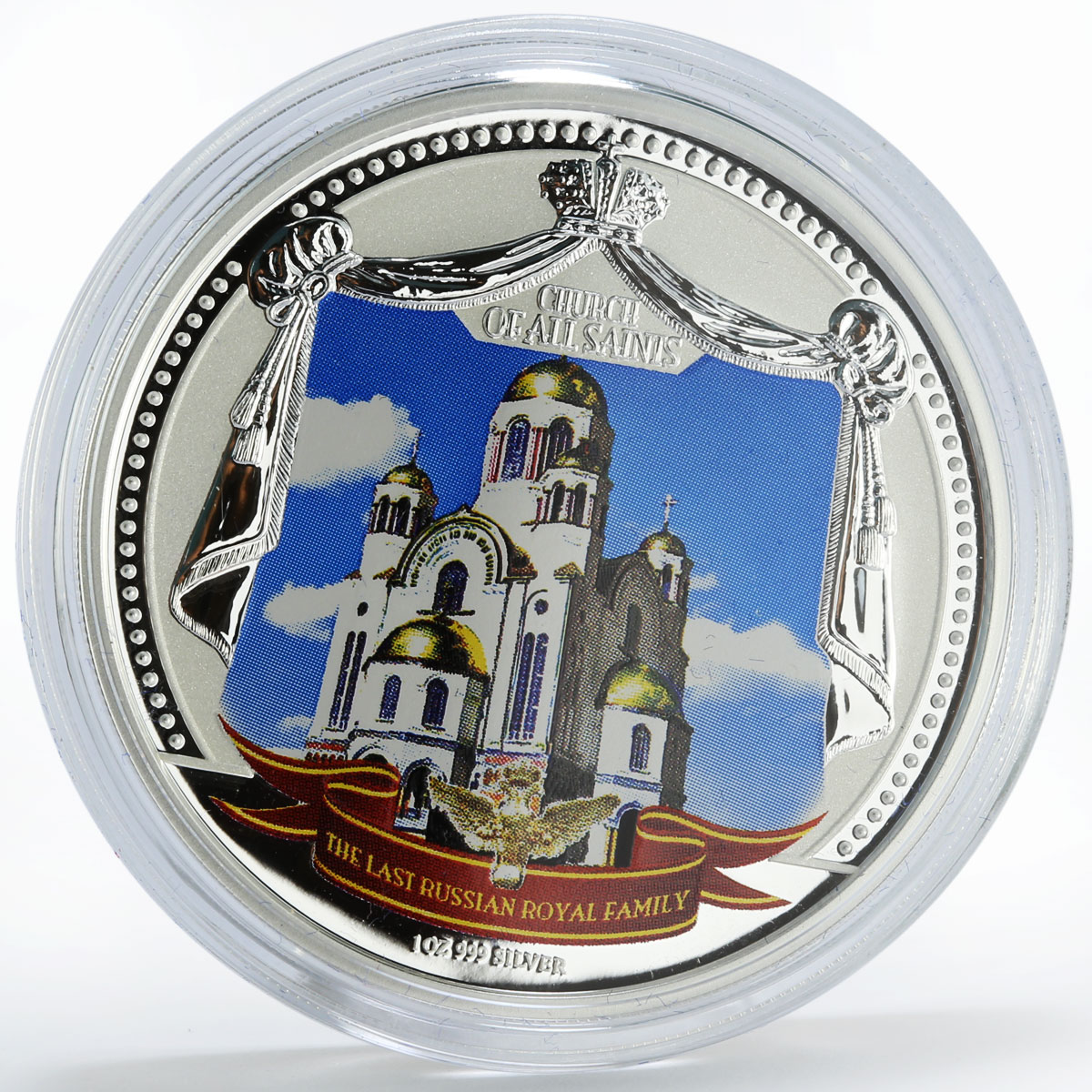 Fiji set of 3 coins Last Russian Royal Family Romanovs colored silver coins 2009