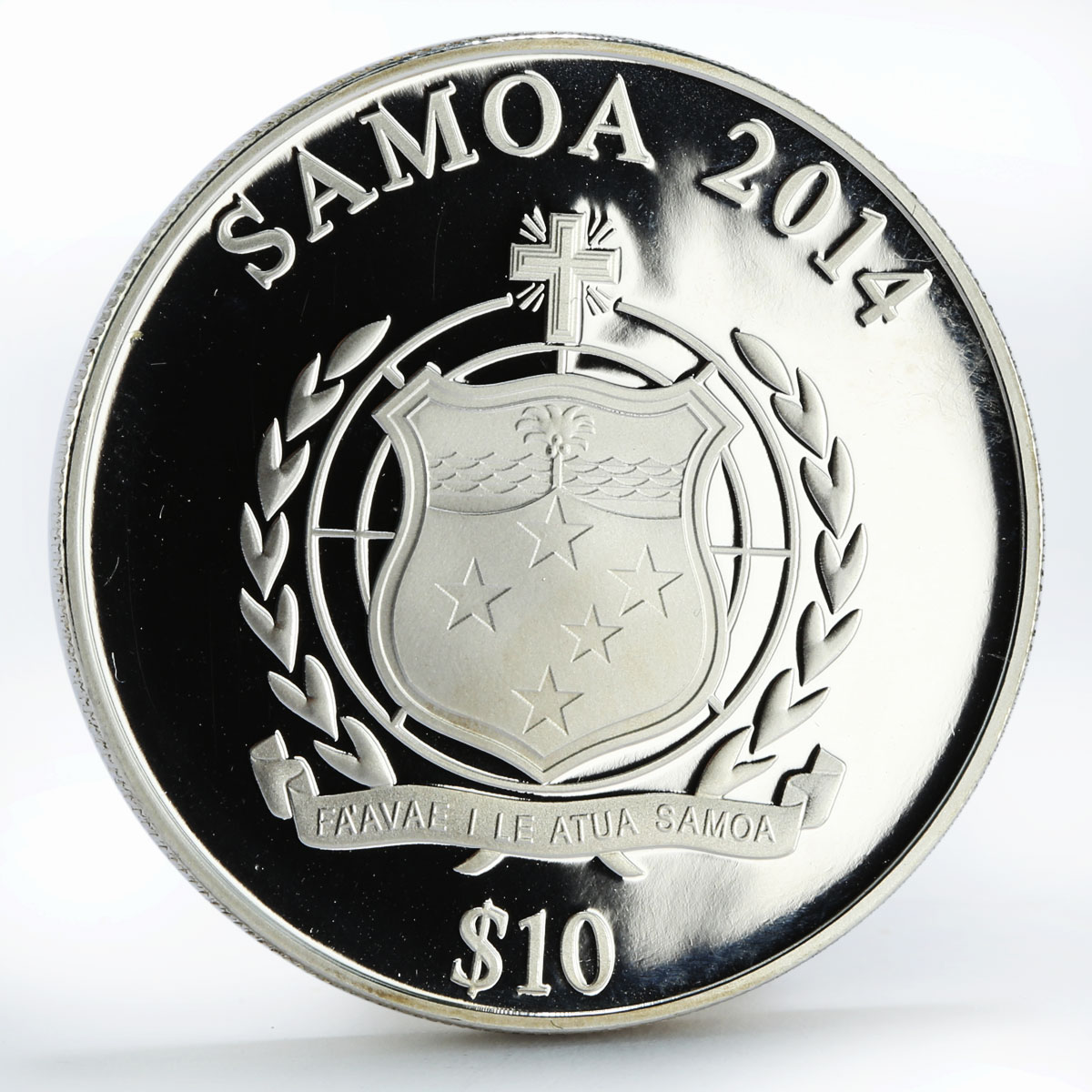 Samoa 10 dollars From Sochi to Rio series Skater colored silver coin 2014