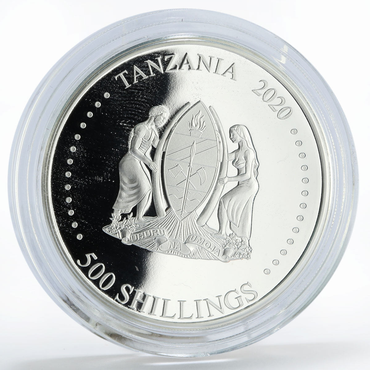 Tanzania 500 shillings White Nights of St Petersburg Bridges silver coin 2020