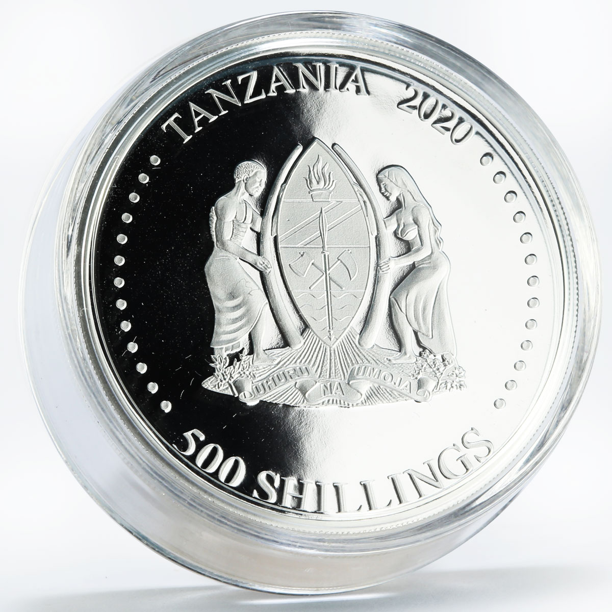 Tanzania 500 shillings Love Forever The Eternal Rose gilded silver coin 2020