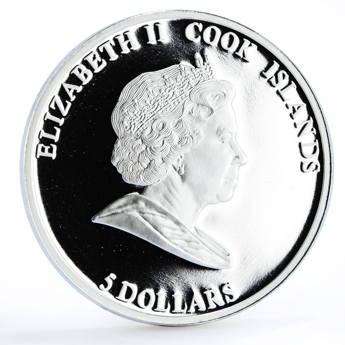 Cook Islands 5 dollars Tall Ships Sedov Ship Clipper silver coin 2008