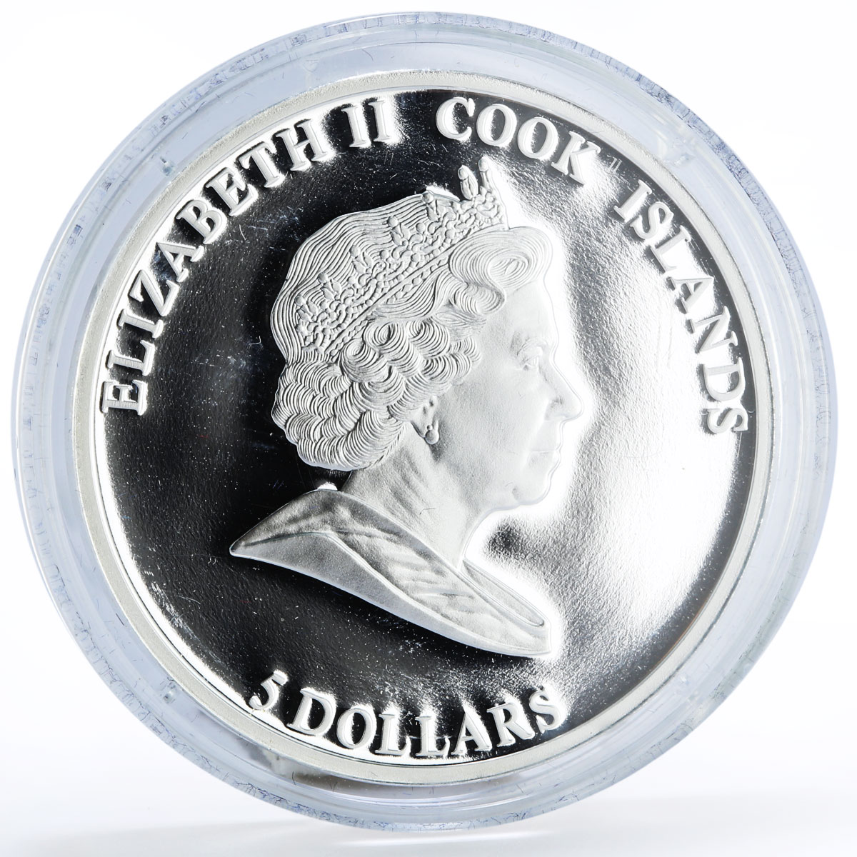 Cook Islands 5 dollars Tall Ships Sedov Ship Clipper silver coin 2008