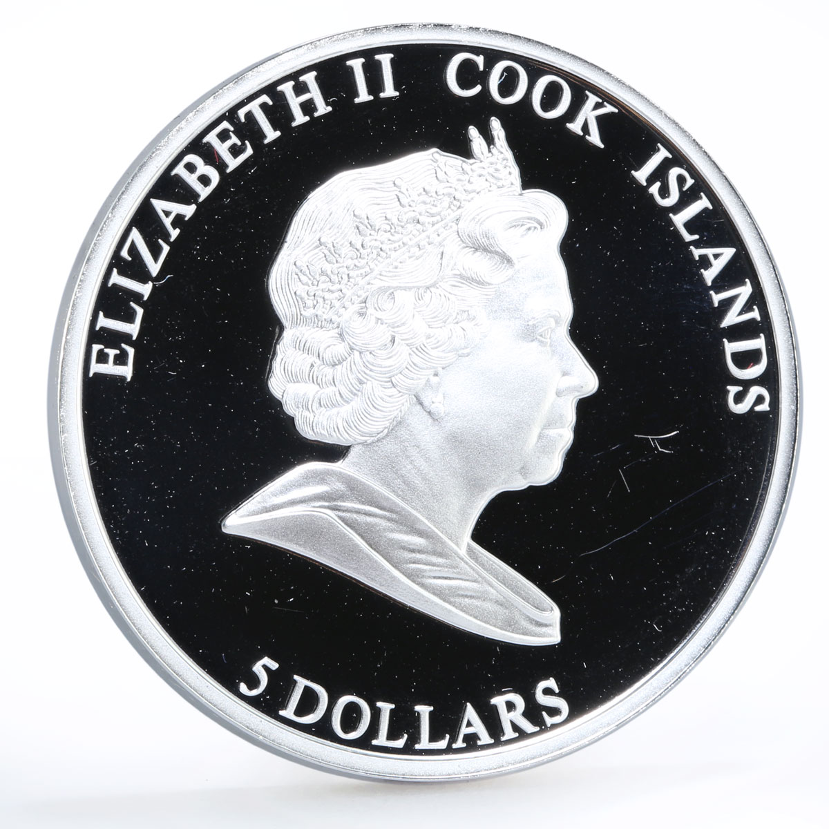 Cook Islands 5 dollars Tall Ships Sedov Ship Clipper silver coin 2008